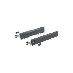 Set HETTICH ArciTech Pour Tiroir H.126 Mm - L.400 Mm - Anthracite - 9150495