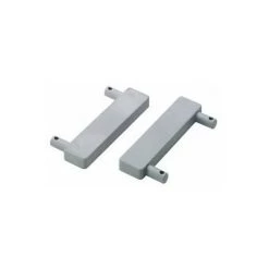 Adaptateur Pour Profil Cadre Aluminium - Matériau : Plastique - Décor : Gris - HETTICH