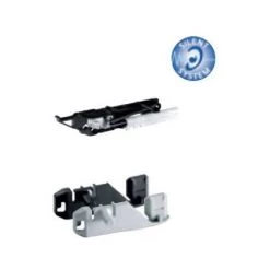 Boîtier à Retour Automatique Stop Control à Gauche Avec Silent System - Matériau : Plastique - Décor : Noir - HETTICH