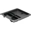 Tirette-plumier Hauteur 45 Mm - Matériau : Plastique - Largeur D'encastrement : 392 Mm - Décor : Noir - HETTICH - Vendu à L'unité -HETTICH Soldes 13479191 1