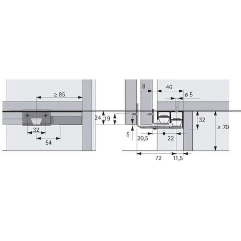 Kit De Guidage Inférieur Stb 11 - Garniture : Pour 2 Vantaux - HETTICH 4 Kit De Guidage Inférieur Stb 11 - Garniture : Pour 2 Vantaux - HETTICH – Image 2