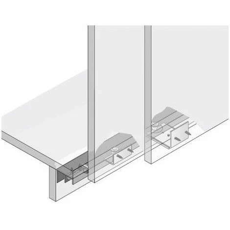 Kit De Guidage Inférieur Stb 11 - Garniture : Pour 2 Vantaux - HETTICH 5 Kit De Guidage Inférieur Stb 11 - Garniture : Pour 2 Vantaux - HETTICH – Image 3