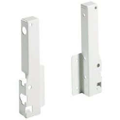 Raccord De Paroi Arrière 144 Mm - Décor : Argenté / Epoxy - Côte Ferrure : A Gauche - HETTICH - Décor : Argenté / Epoxy