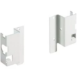 Raccord De Paroi Arrière 54 Mm - Décor : Blanc / Epoxy - Côte Ferrure : A Droite - HETTICH - Décor : Blanc / Epoxy