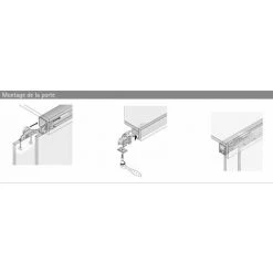 Topline 1 Unité 2 Portes 500n Ou 3 Portes 500n - Garniture : Pour 2 Vantaux - HETTICH -HETTICH Soldes 13480633 4