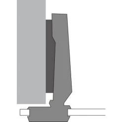 Intermat 9904 95° Porte Verre - Base : 11 Mm - Coudure : 0 Mm - Montage : En Applique - HETTICH - Epaisseur Porte Maxi : 6,5 Mm -HETTICH Soldes 13480804 3