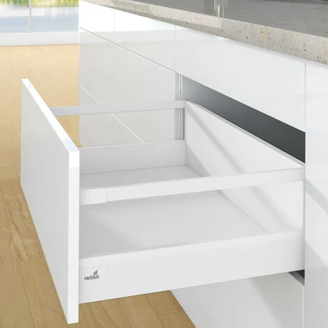 Kit Tiroir Casserolier Avec Bandeaux - Hauteur 94 Mm - Arcitech - Décor : Anthracite - Longueur : 400 Mm - HETTICH - Version : Casserolier Avec Bandeaux 4 Kit Tiroir Casserolier Avec Bandeaux - Hauteur 94 Mm - Arcitech - Décor : Anthracite - Longueur : 400 Mm - HETTICH - Version : Casserolier Avec Bandeaux – Image 2