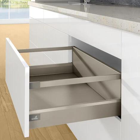 Kit Tiroir Casserolier Avec Bandeaux - Hauteur 94 Mm - Arcitech - Décor : Anthracite - Longueur : 400 Mm - HETTICH - Version : Casserolier Avec Bandeaux 6 Kit Tiroir Casserolier Avec Bandeaux - Hauteur 94 Mm - Arcitech - Décor : Anthracite - Longueur : 400 Mm - HETTICH - Version : Casserolier Avec Bandeaux – Image 4