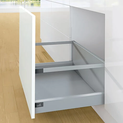 Tiroir Casserolier En Kit - Hauteur 94 (282 Mm Avec Bandeaux) - Décor : Anthracite - Longueur : 400 Mm - HETTICH - Version : Casserolier Avec Bandeaux 3 Tiroir Casserolier En Kit - Hauteur 94 (282 Mm Avec Bandeaux) - Décor : Anthracite - Longueur : 400 Mm - HETTICH - Version : Casserolier Avec Bandeaux