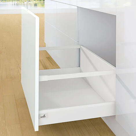 Tiroir Casserolier En Kit - Hauteur 94 (282 Mm Avec Bandeaux) - Décor : Anthracite - Longueur : 400 Mm - HETTICH - Version : Casserolier Avec Bandeaux 4 Tiroir Casserolier En Kit - Hauteur 94 (282 Mm Avec Bandeaux) - Décor : Anthracite - Longueur : 400 Mm - HETTICH - Version : Casserolier Avec Bandeaux – Image 2