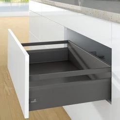 Kit Arcitech 126 Avec Bandeaux Hauteur 186 - Décor : Anthracite - Longueur : 450 Mm - HETTICH - Version : Casserolier Avec Bandeaux -HETTICH Soldes 13483076 3