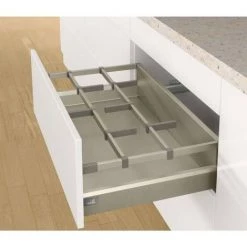 Bandeau De Séparation Arcitech - Décor : Anthracite - Pour Caisson De Largeur : 600 Mm - Matériau : Acier - HETTICH - Vendu à L'unité