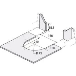 Passage De Siphon Métal - Décor : Blanc - HETTICH -HETTICH Soldes 13488087 3