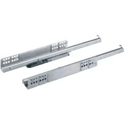 Coulisse Bois Quadro 25 Push To Open - Profondeur Intérieur De Caisson Mini : 263 Mm - Longueur : 250 Mm - HETTICH - Montage : Sous Tiroir