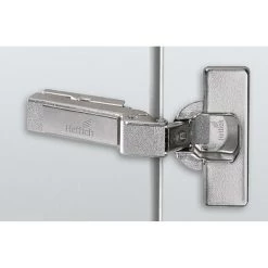 HETTICH Charnière Intermat 9936 - Coudure : 9,5 Mm - Entraxe : 52 Mm - Epaisseur Porte Mini : 14 Mm - Fixation : A Tourillons - Montage : En Demi-applique - Profondeur Boîtier : 11,1 Mm - Version : TH43 - HE - Epaisseur Porte Maxi : 32 Mm