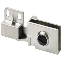 HETTICH Charnière De Porte En Verre 170° - Verre/bois - Zamak Nickelé Mat - ET 5150