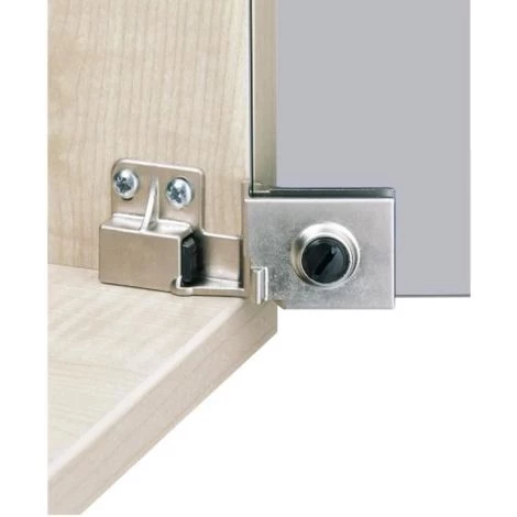 HETTICH Charnière De Porte En Verre 170° - Verre/bois - Zamak Nickelé Mat - ET 5150 4 HETTICH Charnière De Porte En Verre 170° - Verre/bois - Zamak Nickelé Mat - ET 5150 – Image 2