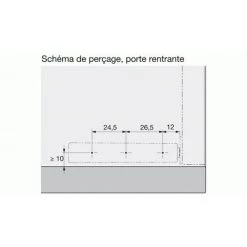 HETTICH Piston Push To Open Strong + Adaptateur Long Gris - Gris Clair -HETTICH Soldes 24739054 3