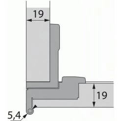 HETTICH Bras Articulé 270° Recouvrement 15mm Finition Nickelé - Selekta Pro 2000