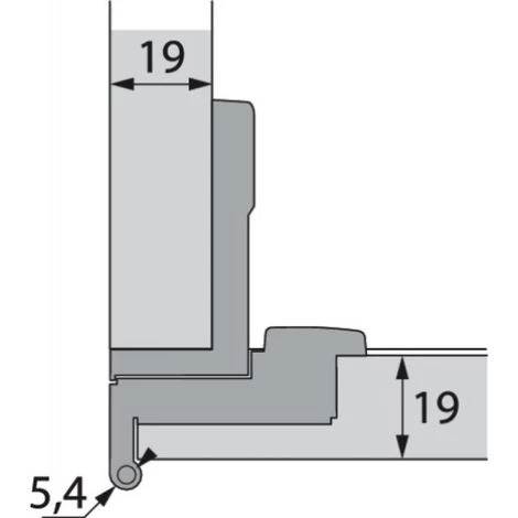HETTICH Bras Articulé 270° Recouvrement 15mm Finition Nickelé - Selekta Pro 2000 4 HETTICH Bras Articulé 270° Recouvrement 15mm Finition Nickelé - Selekta Pro 2000 – Image 2
