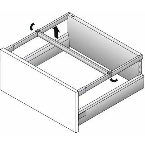 HETTICH Tringle Transversale Pour Tiroir ArciTech Pour Largeur De Meuble 500 Mm Coloris Argent 6 HETTICH Tringle Transversale Pour Tiroir ArciTech Pour Largeur De Meuble 500 Mm Coloris Argent – Image 4