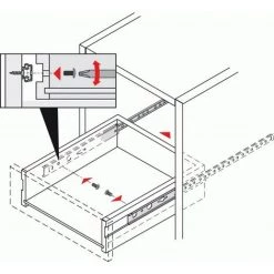 HETTICH COULISSE KA 1730 ZING 500 -HETTICH Soldes 24789425 2