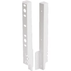 HETTICH Kit De Raccords De Paroi Arrière Droit / Gauche Hauteur 250 Mm Coloris Blanc Pour Paroi Arrière Bois Ou Alu