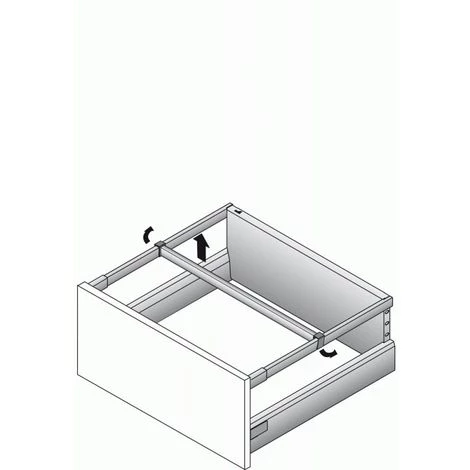 HETTICH Tringle Transversale Pour Tiroir ArciTech Pour Largeur De Meuble 600 Mm Coloris Anthracite 6 HETTICH Tringle Transversale Pour Tiroir ArciTech Pour Largeur De Meuble 600 Mm Coloris Anthracite – Image 4