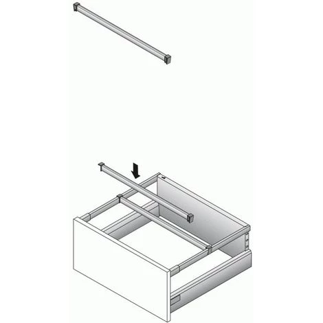 HETTICH Tringle Transversale Pour Tiroir ArciTech Pour Largeur De Meuble 600 Mm Coloris Anthracite 7 HETTICH Tringle Transversale Pour Tiroir ArciTech Pour Largeur De Meuble 600 Mm Coloris Anthracite – Image 5
