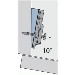 HETTICH Plaques D'angle Pour Charnières Invisibles - Intermat -5° X5 -HETTICH Soldes 24970616 3