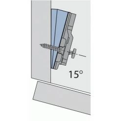 HETTICH Plaques D'angle Pour Charnières Invisibles - Intermat -5° X5 -HETTICH Soldes 24970616 4