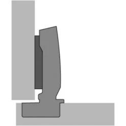 HETTICH Charnière Sensys 110° Portes Fines Sans Amorti Montage Boitier à Manchon à Expansion - Entraxe 52 Coudure 9,5 - 8646 -HETTICH Soldes 24971127 3