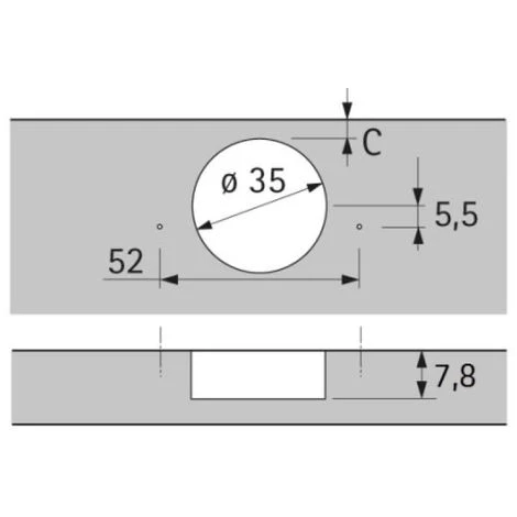 HETTICH Charnière Sensys 110° Portes Fines Sans Amorti Montage Boitier à Manchon à Expansion - Entraxe 52 Coudure 16 - 8646 4 HETTICH Charnière Sensys 110° Portes Fines Sans Amorti Montage Boitier à Manchon à Expansion - Entraxe 52 Coudure 16 - 8646 – Image 2