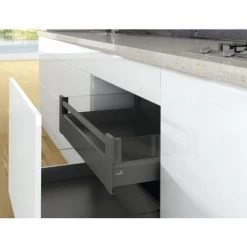 HETTICH Kit D'entraîneur Pour Tiroirs à L'Anglaise Arcitech, à Visser, Finition Gris - Gris -HETTICH Soldes 24971357 3