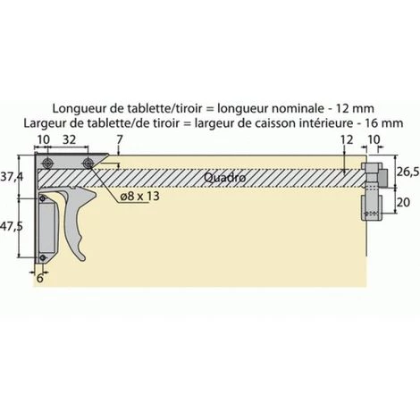 HETTICH CLIP P/COUL.QUAD. G 75806 X10 4 HETTICH CLIP P/COUL.QUAD. G 75806 X10 – Image 2