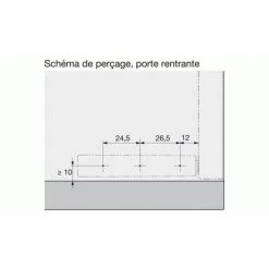 HETTICH Piston Push To Open+ Adaptateur Long Gris - Gris Clair -HETTICH Soldes 24971975 3