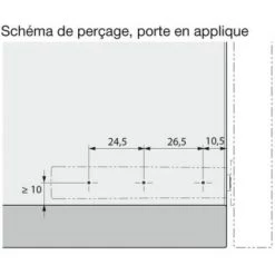 HETTICH Piston Push To Open+ Adaptateur Long Gris - Gris Clair -HETTICH Soldes 24971975 4