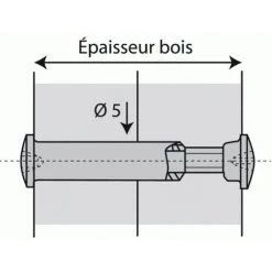 HETTICH VIS DE JONCTION VHS 32/27 X10 -HETTICH Soldes 24972572 2