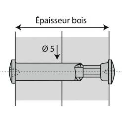 HETTICH VIS DE JONCTION VHS 32/27 X10 -HETTICH Soldes 24972572 3