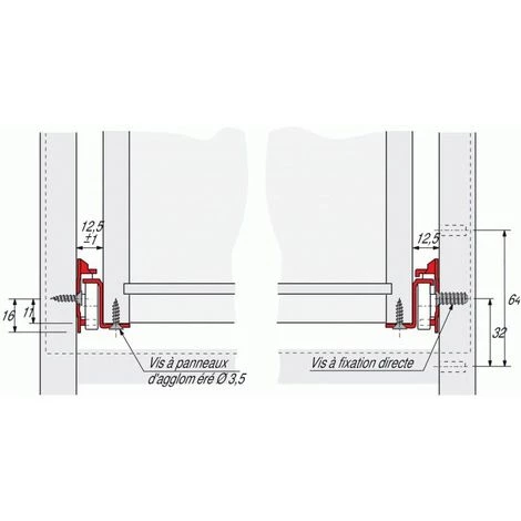 HETTICH COULISSE FR 402 BLC 500MM 4 HETTICH COULISSE FR 402 BLC 500MM – Image 2