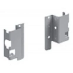 HETTICH Raccord Paroi Arrière Hauteur 54 Argenté Paire