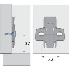 HETTICH EMBASE CRUCI.À.VISSER D5 X10 -HETTICH Soldes 24972682 3