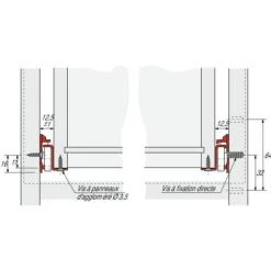 HETTICH COULISSE FR 402 BLC 600MM -HETTICH Soldes 24972711 3