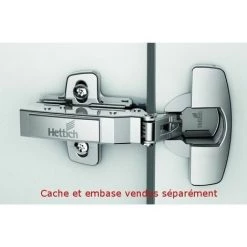 HETTICH Charnière SENSYS Amortis TB 55 (BLUM 45 Mm) à MONTAGE RAPIDE FIX, Ouverture 110° Charnière Sensys 110° à Enfoncer Coudure 9.5mm Charnière Sensys 110° à Enfoncer Coudure 9.5mm CG3930999 - CG3930999
