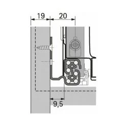Coulisse Quadro V6 Silent System - Largeur D'encastrement : 12,5 Mm - Longueur : 470 Mm - HETTICH - Matériau : Acier -HETTICH Soldes 28768289 3