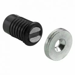 HETTICH Lot De 2 Loqueteaux Magnétiques Plastique HETTICH, L.14 X Diam.8 Mm