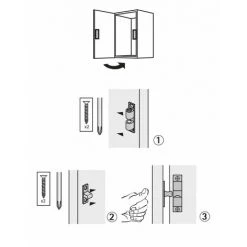 HETTICH Loqueteau à Bille Laiton HETTICH, L.16 X L.11 Mm -HETTICH Soldes 35173484 2