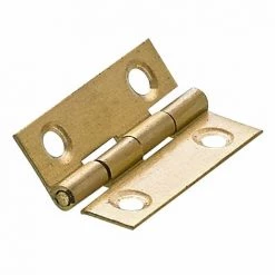 HETTICH Lot De 2 Charnières Universelles Laiton Pour Meuble, L.38 X L.25 Mm