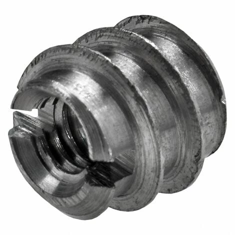 HETTICH Lot De 8 Manchons à Visser Acier Brut HETTICH, L.8 Mm 3 HETTICH Lot De 8 Manchons à Visser Acier Brut HETTICH, L.8 Mm