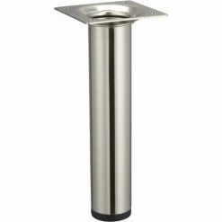 HETTICH Pied Meuble Cylindrique HETTICH Fixe Acier Brossé Gris